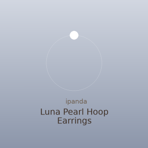 Luna Pearl Hoop Earrings