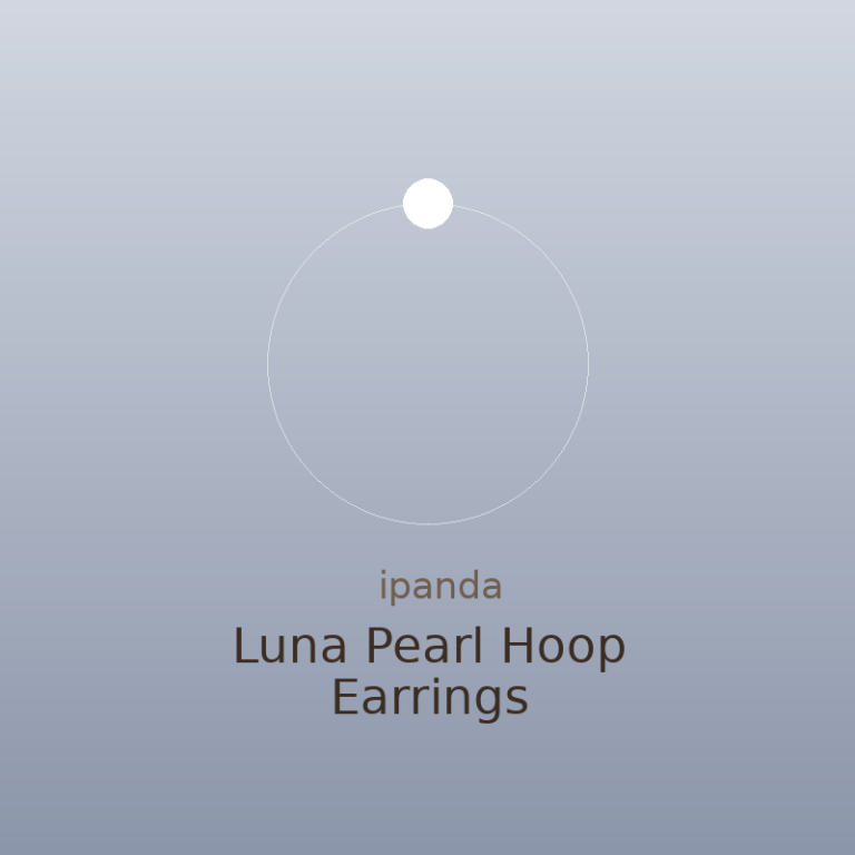 Luna Pearl Hoop Earrings