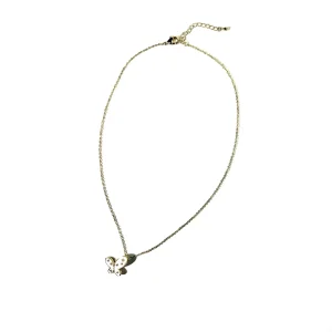 Gold butterfly pendant necklace, ipanda